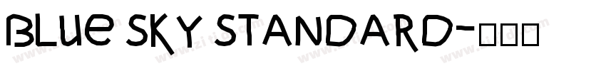 Blue Sky Standard字体转换